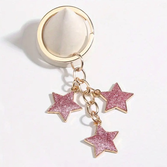 Pink Star Keychain Accessory - Picture 2 of 2